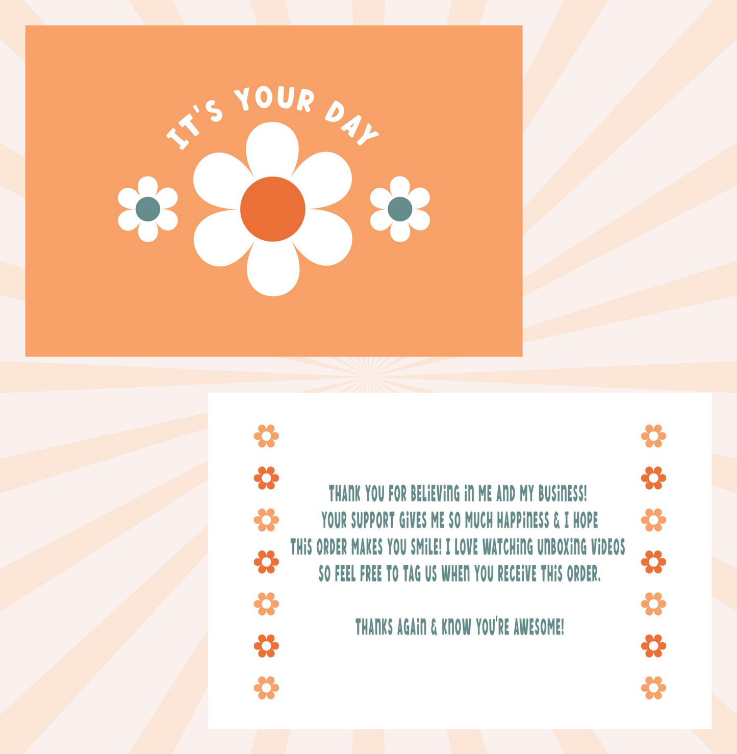 Stay Powerful, Patti - Insert Cards