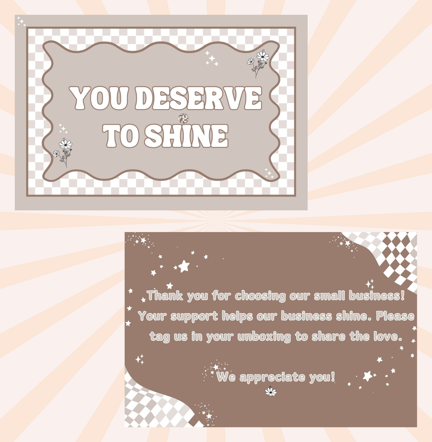 Shine on Amanda Insert Cards